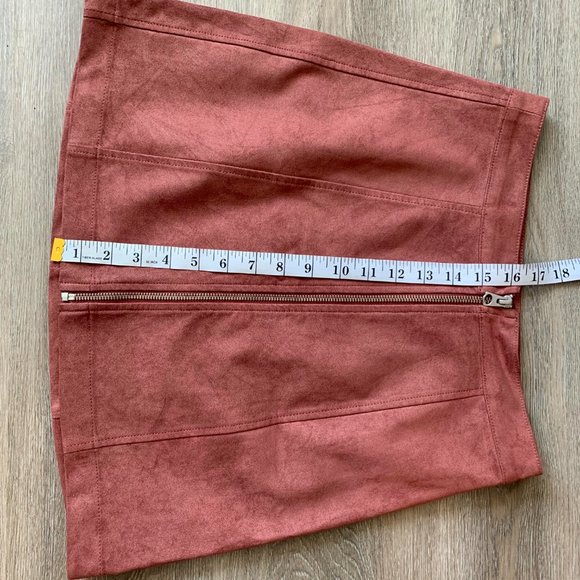 Salmon Wilfred Free New Zip-Up A-Line Mini Skirt - Picture 6 of 6